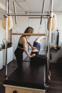 private pilates session on cadillac